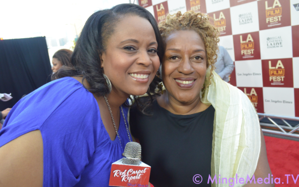 Stephanie Garrett and CCH Pounder on the Red Carpet