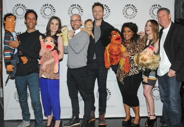 Photo of cast, courtesy of Samsung Galaxy, during the Paley Center for Media's PaleyFest honoring Community, at the Saban Theatre on Tuesday March 5, 2013 in Los Angeles, California. © Kevin Parry for Paley Center for Media
