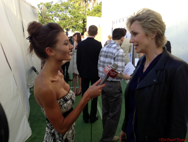Talking to Jane Lynch at Project Angel Food Awards