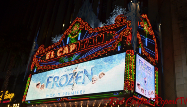 Disney's Frozen World Premiere White Carpet #DisneyFrozen #elcapitantheatre