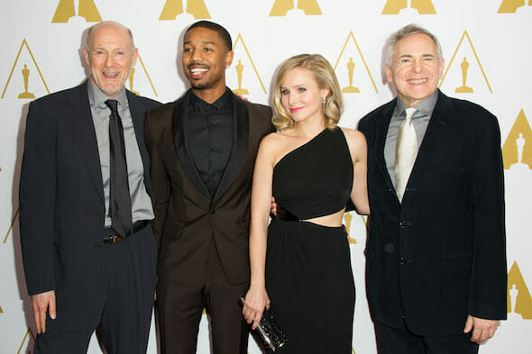 The Academy of Motion Picture Arts and Sciences' Scientific and Technical Achievement Awards on February 15, 2013, in Beverly Hills, California. Pictured (left to right): Oscars® Producer Craig Zadan, actor Michael B. Jordan, actress Kristen Bell and Oscars Producer Neil Meron.