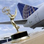 An Emmy statue is pictured after the annual Flight of the Emmys to Los Angeles on United flight 1718 from Chicago, on Tuesday, Aug. 19, 2014 at Los Angeles International Airport. The 66th Emmy Awards telecast airs live on Monday, August 25th (8:00 PM ET / 5:00 PM PT) on NBC Television Network from the Nokia Theatre L.A. LIVE. (Photo by Chris Pizzello/Invision for Television Academy/AP Images)
