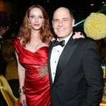 EXCLUSIVE - Christina Hendricks, left, and Matthew Weiner attend the Governors Ball at the 66th Primetime Emmy Awards at the Nokia Theatre L.A. Live on Monday, Aug. 25, 2014, in Los Angeles. (Photo by Matt Sayles/Invision for the Television Academy/AP Images)
