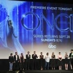 - In celebration and anticipation of ABC's premiere week, cast members and executives from "Once Upon A Time" will be in attendance at the Premiere Screening Event on Sunday, September 21st at El Capitan Theater in Hollywood. Tune in Sunday, September 28 when "Once Upon A Time" premieres at 8:00 p.m., ET, on the ABC Television Network. (ABC/Todd Wawrychuk) JARED S. GILMORE, MICHAEL SOCHA, EMILIE DE RAVIN, COLIN O'DONOGHUE, JOSH DALLAS, LANA PARRILLA, ROBERT CARLYLE, JENNIFER MORRISON, GINNIFER GOODWIN, GEORGINA HAIG, ADAM HOROWITZ (EXECUTIVE PRODUCER), EDWARD KITSIS (EXECUTIVE PRODUCER)