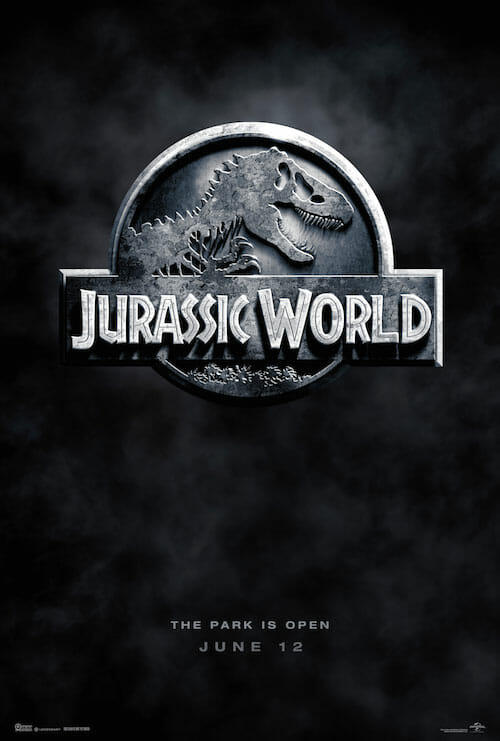 New Poster from "Jurassic World", the long-awaited next installment of Steven Spielberg's groundbreaking "Jurassic Park" series. Colin Trevorrow directs the epic action-adventure from a draft of the screenplay he wrote with Derek Connolly. Frank Marshall and Pat Crowley join the team as fellow producers, and Spielberg returns to executive produce. "Jurassic World" will be shot in 3D and released by Universal Pictures on June 12, 2015.