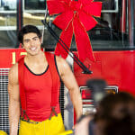 THE NINE LIVES OF CHRISTMAS -With Christmas approaching, a handsome fireman afraid of commitment adopts a stray cat and meets a beautiful veterinary student who challenges his decision to remain a confirmed bachelor. Photo: Brandon Routh Photo Credit:: Copyright © Crown Media United States, LLC/Photographer: David Owen Strongman