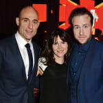 (L to R) Mark Strong, Liza Marshall and Rafe Spall attend The Moet British Independent Film Awards 2014 at Old Billingsgate Market on December 7, 2014 in London, England. (Photo by David M. Benett/Getty Images for The Moet British Independent Film Awards)