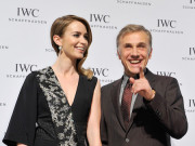 Emily Blunt and Christoph Waltz attend the IWC "Journey To The Stars" Gala Dinner during the Salon International de la Haute Horlogerie (SIHH) 2015 at the Palexpo on January 20, 2015 in Geneva, Switzerland.