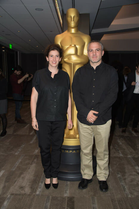 Mihal Brezis and Oded Binnun, co-directors of the Oscar® nominated live action short film "AYA" prior to the Academy of Motion Picture Arts and Sciences' “Oscar Celebrates: Shorts” event