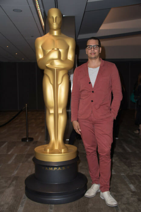 James Lucas, co-director of the Oscar® nominated live action short film "The Phone Call" prior to the Academy of Motion Picture Arts and Sciences' “Oscar Celebrates: Shorts” event