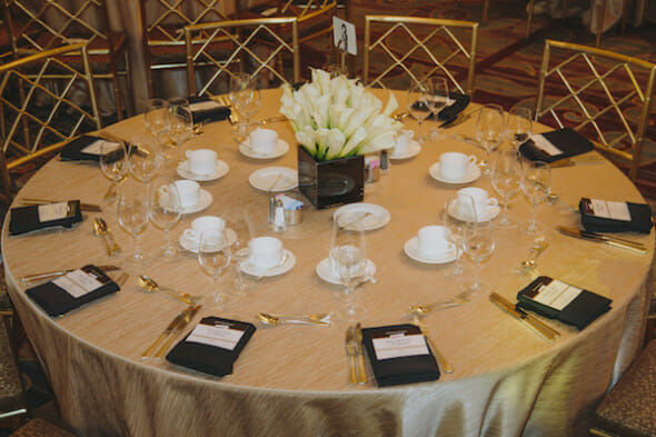 Table Setting from the AARP The Magazine's Movies for Grownups Awards Gala at the Beverly Wilshire Hotel