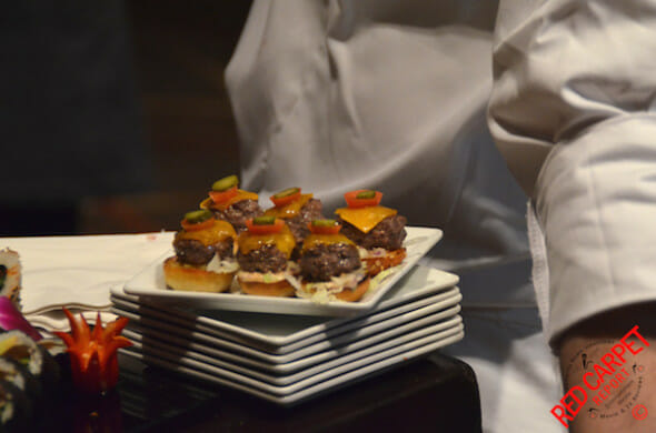 Kobe Mini Burgers at the 87th Oscars Governors Ball Press Preview #Oscars