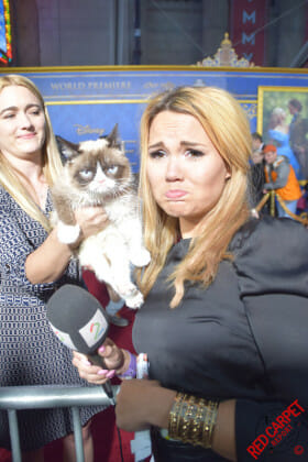 Grumpy Cat & Ine Back Iversen at Disney's Cinderella World Premiere - DSC_0221
