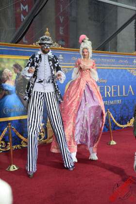 Stiltwalkers at Disney's Cinderella World Premiere - DSC_0149