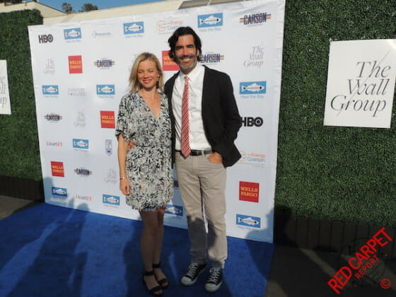 Board member Amy Smart and TV host Carter Oosterhouse at the 30th Anniversary Heal the Bay Awards Gala