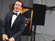 Finally after 16 nominations, Emmy Winner, Jon Hamm in the Media Center backstage at the 67th Emmy Awards #Emmys2015 - DSC_0821