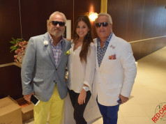 Amy Long with the Harris Brothers, Hosts of the WOW! Creations Celebrity lifestyle gifting suite Honoring the Emmys #WowHollywood - DSC_0134