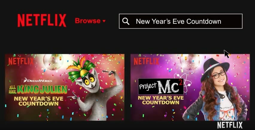 Netflix 2016 Kids NYE Countdown