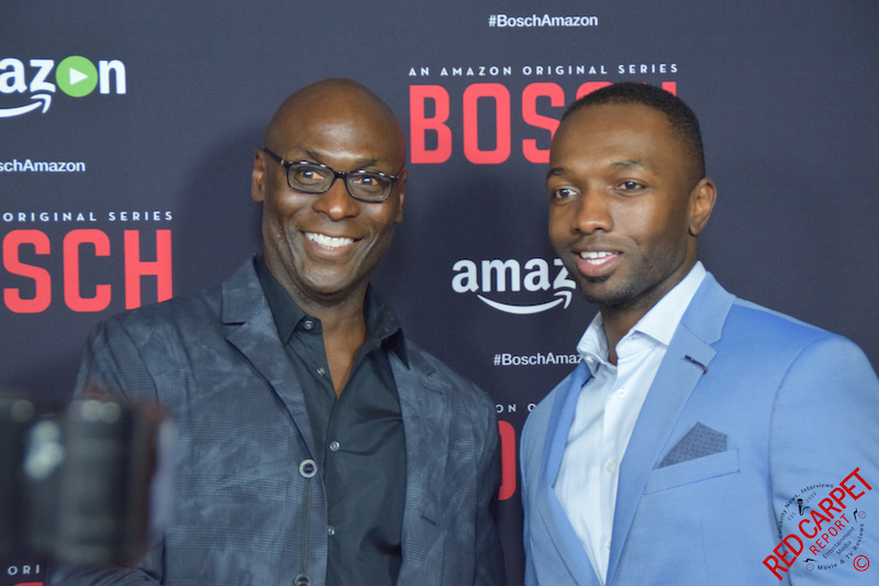 Lance Reddick & Jamie Hector at the “Bosch” Season 2 Premiere from ...