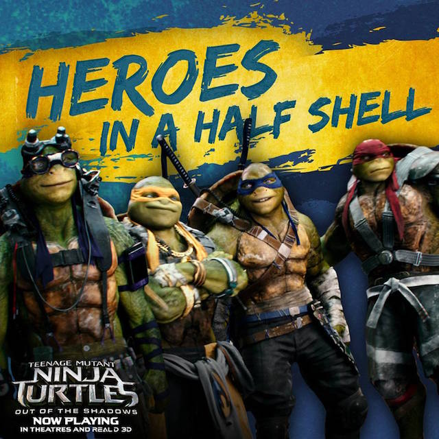 True heroes don't wear capes, they wear shells. #TMNT2 #NowPlaying