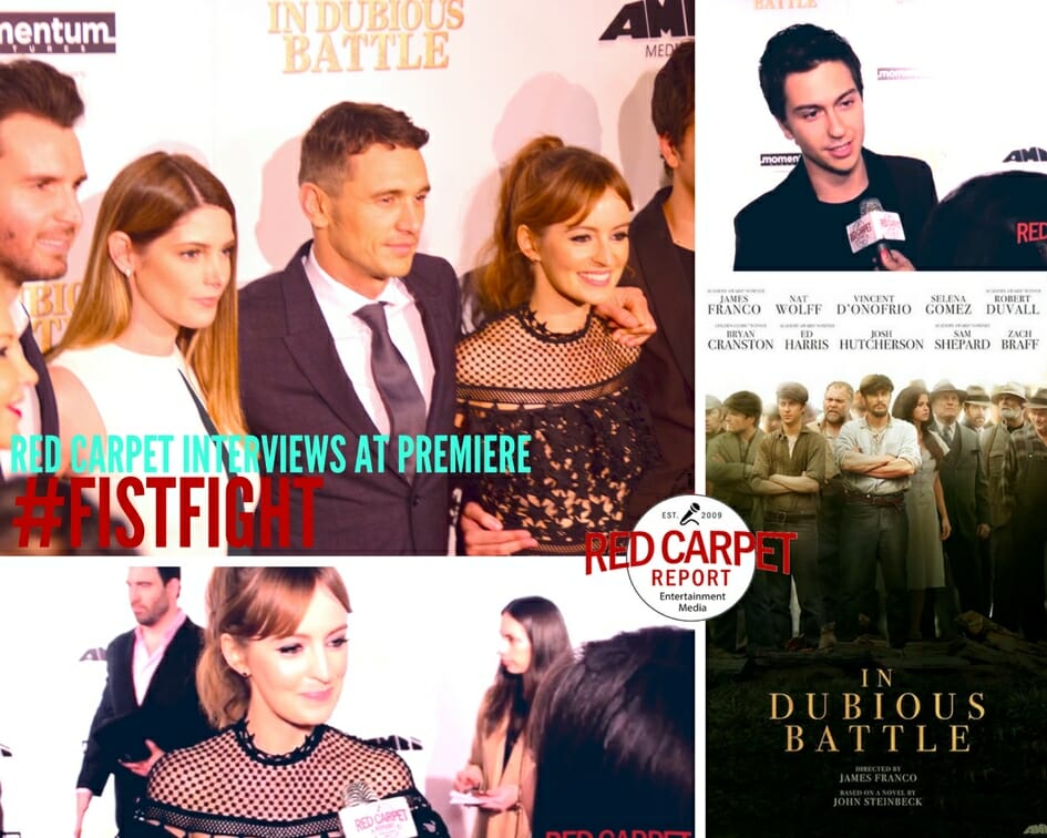 interviewed at the LA Premiere of In Dubious Battle #InDubiousBattle