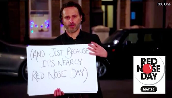 Red Nose Day Promo Actually Cast with Andrew Lincoln