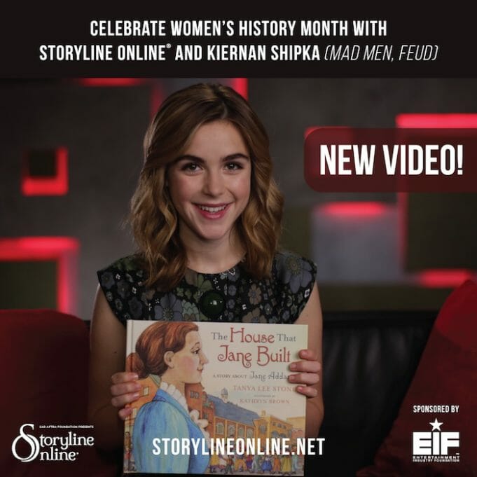 Kiernan Shipka reads for Storyline Online for Women's History Month
