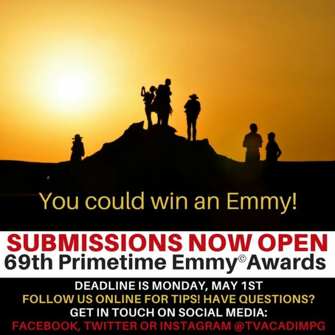 You could win an Emmy