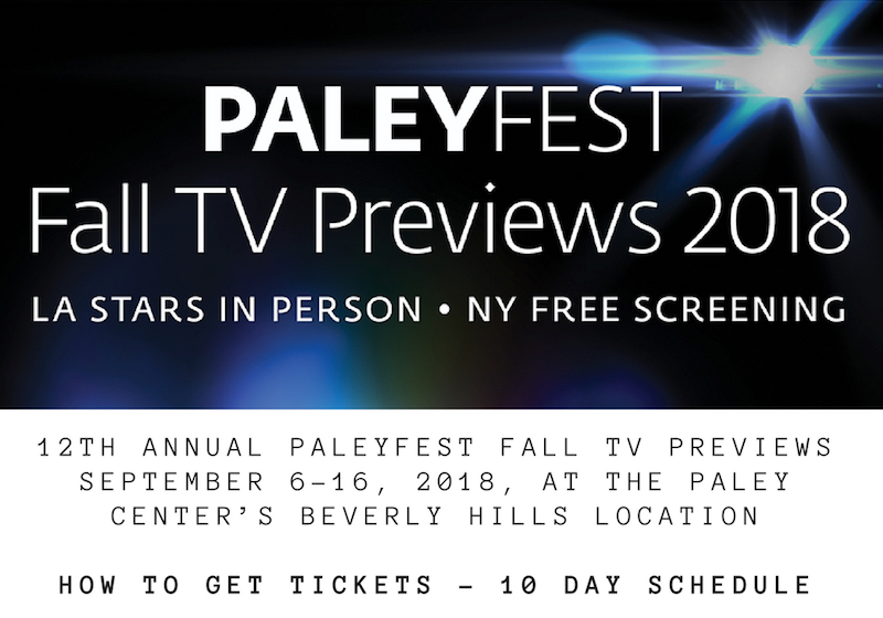 PaleyFest Schedule 2018
