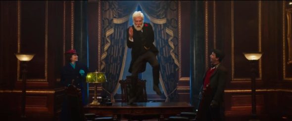 Dick Van Dyke, Lin-Manuel Miranda, and Emily Blunt in Mary Poppins Returns (2018)