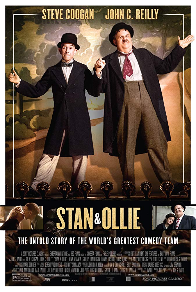 John C. Reilly, Steve Coogan, Shirley Henderson, and Nina Arianda in Stan & Ollie (2018)