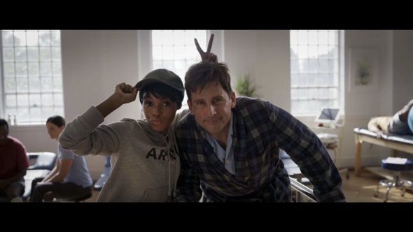 Steve Carell and Janelle Monáe in Welcome to Marwen (2018)