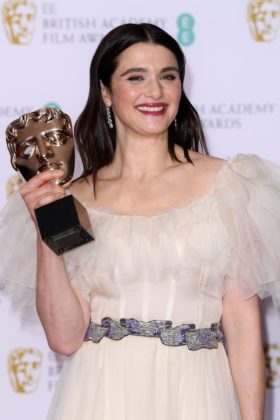 Photo by David Fisher:BAFTA:REX:Shutterstock (10082409ay)Rachel Weisz - Supporting Actress - 'The Favourite'72nd British Academy Film Awards, Press Room, Royal Albert Hall, London, UK - 10 Feb 2019