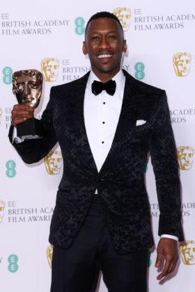 Photo by David Fisher:BAFTA:REX:Shutterstock (10082409dc)Mahershala Ali - Supporting Actor - 'Green Book'72nd British Academy Film Awards, Press Room, Royal Albert Hall, London, UK - 10 Feb 2019