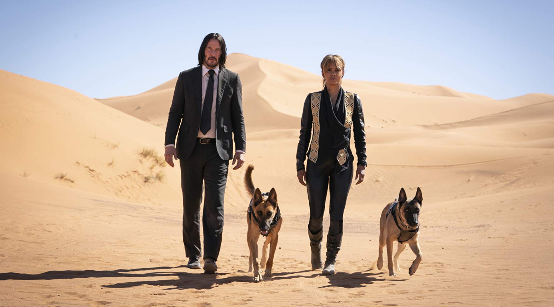 Keanu Reeves and Halle Berry in John Wick- Chapter 3 - Parabellum