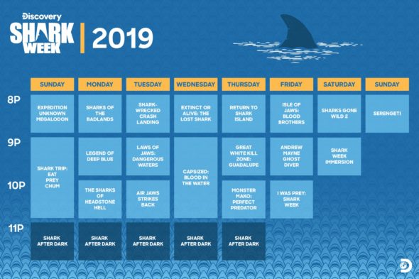 Sharkweek schedule