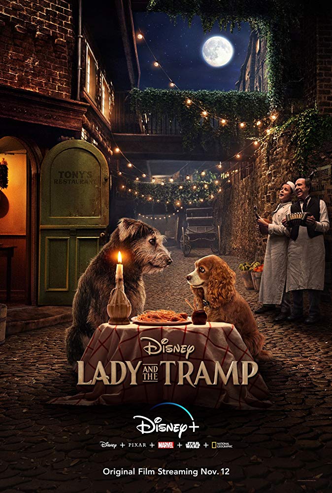 Justin Theroux and Tessa Thompson in Lady and the Tramp