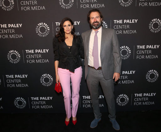 BEVERLY HILLS, CA – NOVEMBER 21: Special Guest Micaela Watkins and her Husband arrive at The Paley Honors: A Special Tribute to Television's Comedy Legends in Beverly Hills on November 21, 2019. © Brian To for the Paley Center