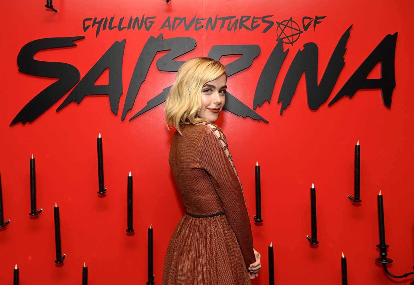 Kiernan Shipka at an event for Chilling Adventures of Sabrina