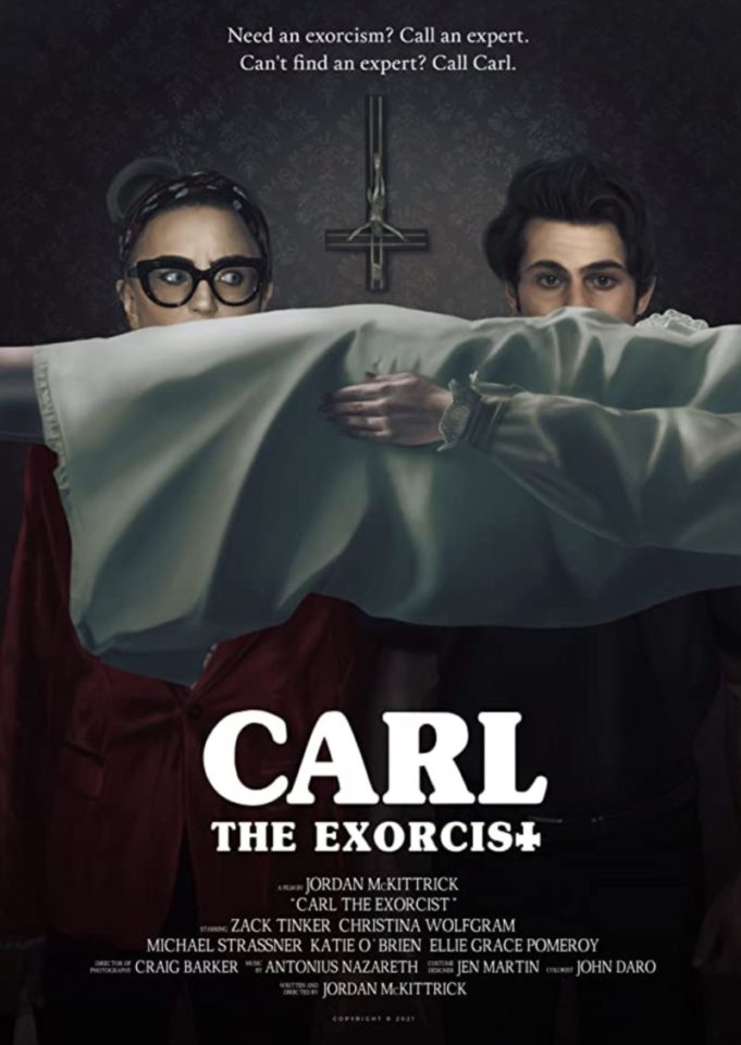 Christina Wolfgram and Zach Tinker in Carl the Exorcist