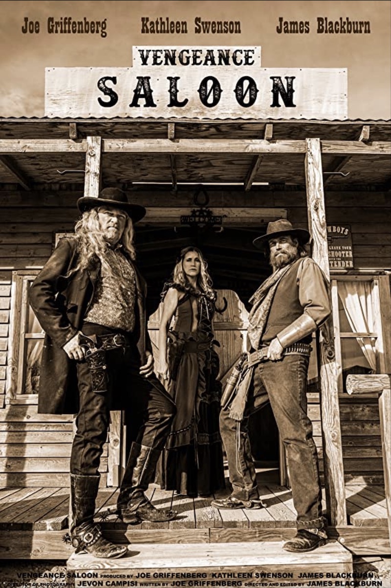 Joe Griffenberg, James Blackburn, and Kathleen Swenson in Vengeance Saloon