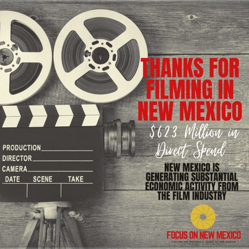 Record-breaking Fiscal year produces an estimated $623 Million in Direct  Spend for New Mexico says Film Office #NMFilm #NMFO #FocusOnNewMexico