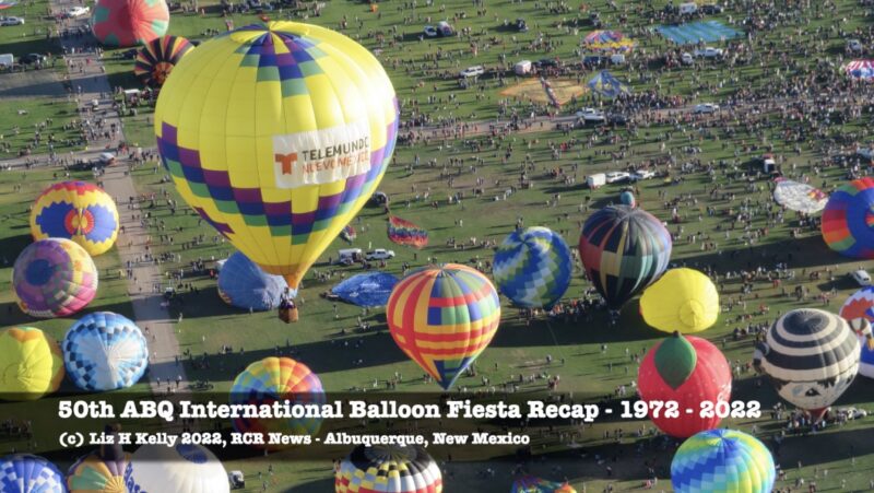 50th ABQ Balloon Fiesta WhirlAway Pilot Jim Lynch puts on Great Show with 648 Balloons